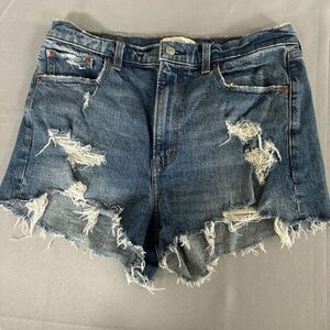 Abercrombie & Fitch Shorts‎ Women's 30/10 The Mom Short High Rise Distressed